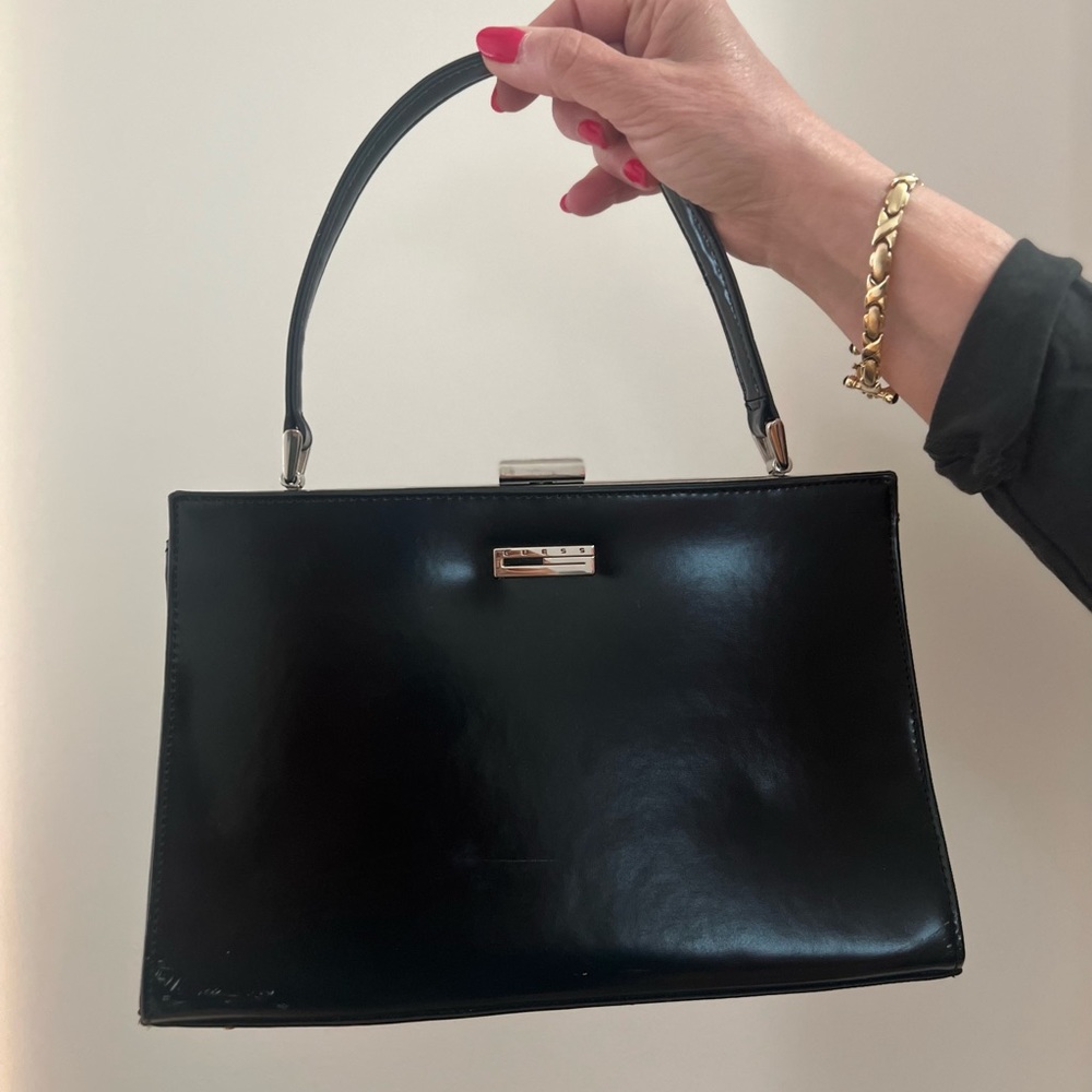 Vintage 90s Faux Leather Guess Handbag